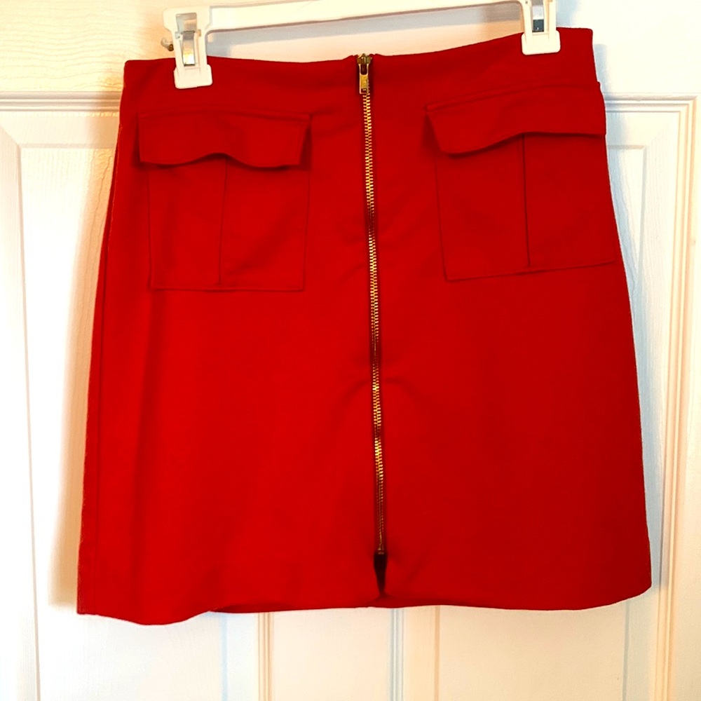 Banana Republic retro orange zip up dress size 4